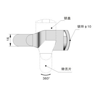 Buy cheap Adjustable Quarter Turn Lock Black Cam Door Locks For Fire Cabinet from wholesalers