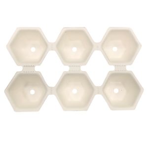 Buy cheap White Bagasse Sugarcane Packaging , Compostable Moulded Pulp Tray from wholesalers