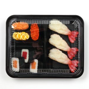 Buy cheap Sushi Box Takeaway Disposable Tray with Lid Divided Food Lunch Box for Packaging from wholesalers