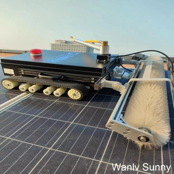 Quality Solar Panel Cleaning Brush for Crawler-Type Remote Control Washing Machine 1190*970*350mm for sale
