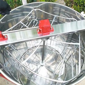 Buy cheap 4 Frame Stainless Steel Manual Honey Extractor With Inner Baskets Extract Honey From Honeycomb In Two Directions from wholesalers