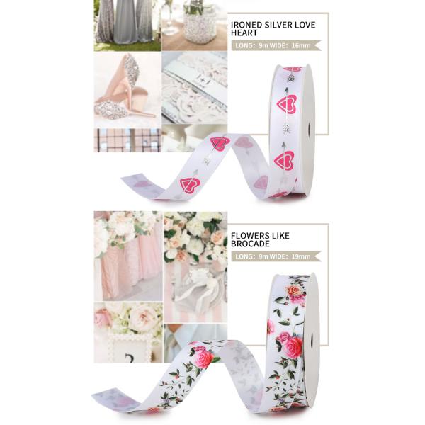 Ribbon for Cake Box Birthday Day Party Decoration Single Side Satin Printed Ribbon