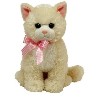Buy cheap Sitting Pose off-white Cat Plush Toys from wholesalers