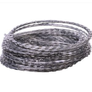 Buy cheap Galvanized Razor Barbed Wire Durable and Easy Installation with 2.5mm Wire Diameter from wholesalers