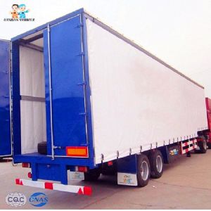China Multifunction Advertising 40ft FUWA Axle Curtain Side Trailers on sale