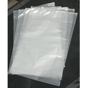 Buy cheap Dual Material Clear PE and Frosted CPE Construction Secure Seal CPE Zipper Bag product