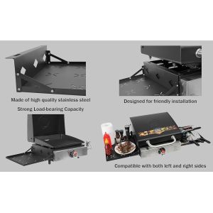 Buy cheap Work Process Heavy Duty Grill Side Shelf for Blackstone Griddle Griddle Accessories from wholesalers