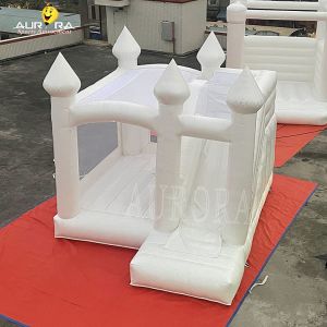 Buy cheap Customized Inflatable Bouncy Castle With Slide Wedding White Bounce House from wholesalers