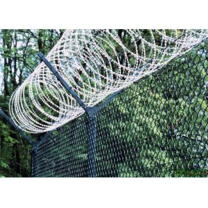 Buy cheap Heavy Duty Galvanized Razor Wire , Barbed Concertina Barbed Tape from wholesalers