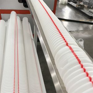 High Capacity Double Wall Corrugated Pipe Machine for PP HDPE Single Screw
