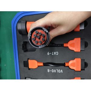 Buy cheap 9pin Diagnostic Cable with 9pin Interface for Xtruck Y009 HD Truck Diagnostic Kit and CAT Adapter from wholesalers