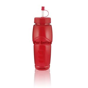 China 600ml water bottle with straw for chrildren on sale