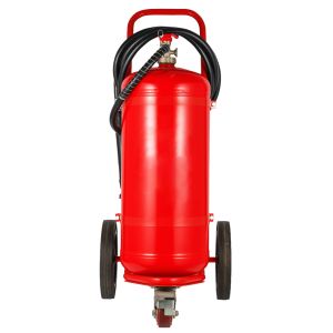 Buy cheap CE 50kg Mobile Trolley Mounted Fire Extinguisher With 40% ABC Dry Powder from wholesalers