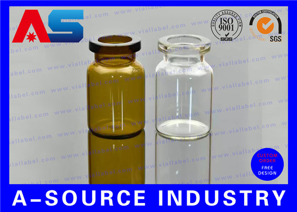Quality Clear Bottles 10ml Little Glass Vials 24mm width 45mm Tall Usage for BIO Test 2ml glass vials for sale