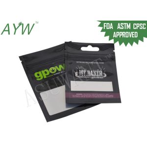 Buy cheap Resealable Smell Proof Zipper Bags Biodegradable For Marijuana Medication from wholesalers