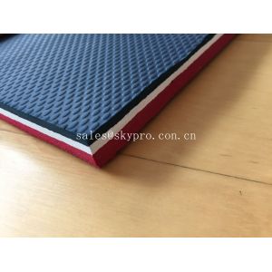 Buy cheap Colorful Embossed Rubber Soling Sheet With SCR Neoprene Fabric , Elliptic Pattern from wholesalers
