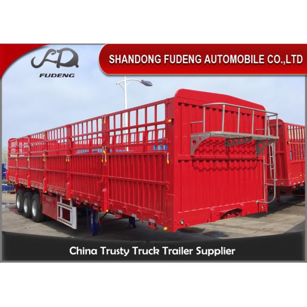Buy cheap 60 Tons Payload Dropside Q345B Cargo Semi Traile from wholesalers