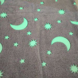Kids Glow In The Dark Blanket Snuggles Polyester Flannel Blanket