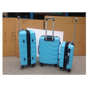 Buy cheap 3 Pcs Luggage Travel Set Bag ABS Trolley Suitcase With 4 Double 360 Degree Rotating Wheels from wholesalers