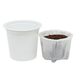 Advanced precision k cup pre-cut lids coffee capsule filling sealing machine