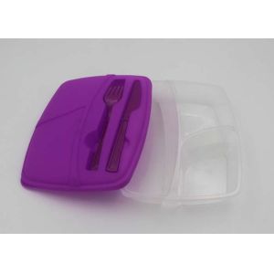 Buy cheap Convenient And Safety Hard Plastic Lunch Boxes With Compartments OEM from wholesalers