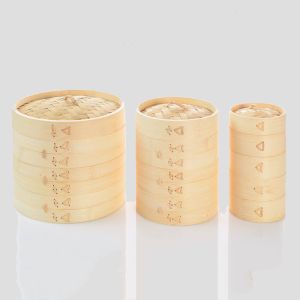 Buy cheap Round Pastry Wooden Cooking Utensils Handmade Bamboo Food Steamer from wholesalers