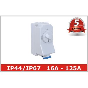 IP67 Industrial Mechanical Interlocked Switch Sockets CEE Power Outlet
