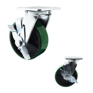 Buy cheap 990LBS Capacity 6 Inch PU Swivel Locking Silent Heavy Duty Casters from wholesalers