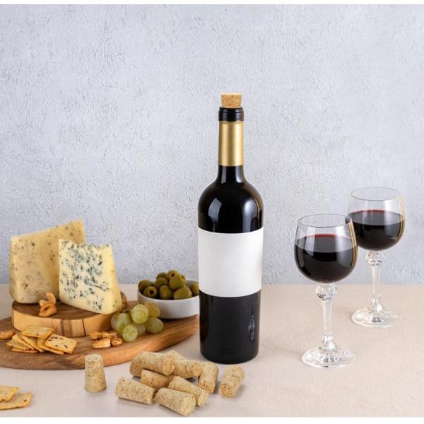 Buy cheap Natural Wine Cork Conical Bottle Stopper Custom Size For Champagne Bottle from wholesalers