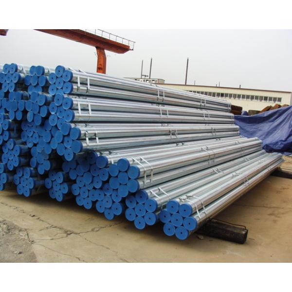 Quality galvanized steel pipe BS1387-1985 with NPT thread for sale