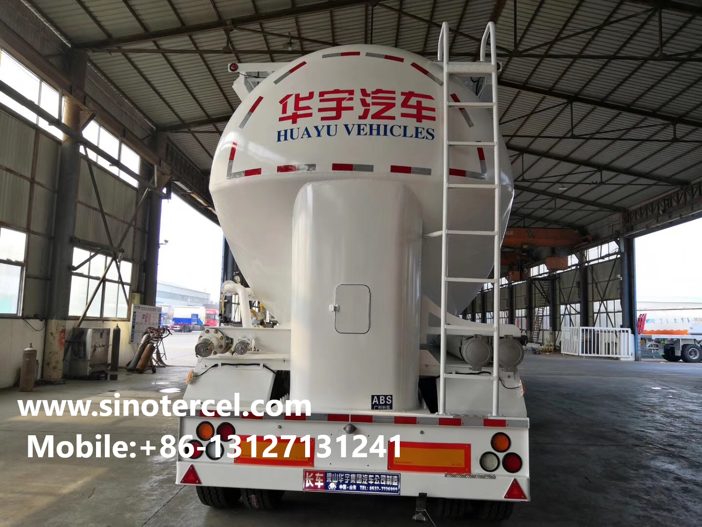 Buy cheap 3 Axles Bulk Cement Semi Trailer 50000Liters Cement Bulker Trailer White from wholesalers