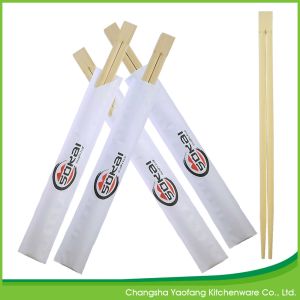 Buy cheap Restaurant 24cm Sushi Roll Chopsticks Twins Bamboo Open Paper Packing from wholesalers