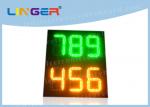 Buy cheap 888 12inch Led Gas Price Sign , Led Petrol Station Price Signs Green Amber Color from wholesalers