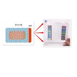 Buy cheap Waterproof 0.05mm Polyester Hologram Security Stickers from wholesalers