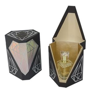 Buy cheap Flip Shape Display Luxury Packaging Boxes Perfume Embossing MDF Board from wholesalers