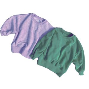 French Terry Fabric Warm Pullover Sweatshirt For Kids With 2 Colors