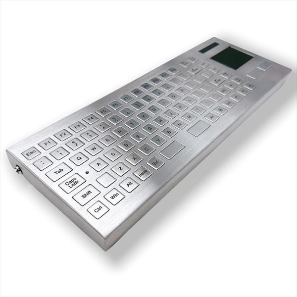 IP67 Desktop Stainless Steel Keyboard Waterproof Industrial Wireless Keyboard 2