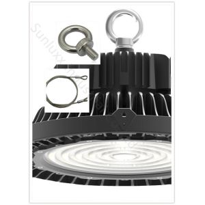 UFO High Bay LED Lights Die Casting Pure Aluminum Shell Type With Safety Rope
