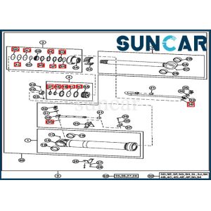Buy cheap 220DW Excavator Repair Kit 4669895 John Deere Positioning Cylinder Seal Kit from wholesalers