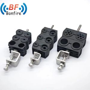 2*7-8mm 2* 7-22mm Four Saddles Hook Type Self Locking Feeder Cable Clamp KXK