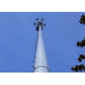 Buy cheap Q235B / Q345B 45m Monopole Antenna Tower Heavy With 4.8S / 6.8S / 8.8S Bolt from wholesalers