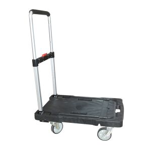 Buy cheap Foldable Heavy Duty Black Platform Trolley with 600kg Capacity from wholesalers