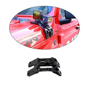 Buy cheap 2018-2019 Jeep Wrangler JL Aluminum Hood Mount Camera Holder Designed with LED Light from wholesalers