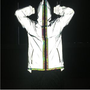 Buy cheap Custom Bomber Flash Reflective Jacket Men Plus Size Full Zipped Up Full-Length product