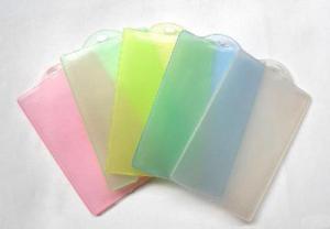 Buy cheap Waterproof soft transparent card plastic holder / hard plastic holder from wholesalers