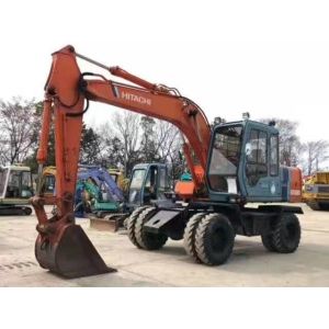 Strong Power EX100 10T Wheeled Used Hitachi Excavator