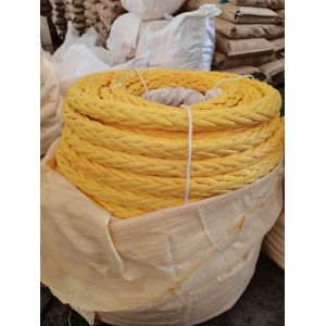 Cut Resistant Black UHMWPE Marine Rope 12 Strands
