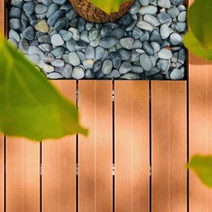 Buy cheap Outdoor Composite Lumber Decking Boards Fireproof Embossed Surface from wholesalers