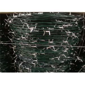 4" PVC Coated Security Barbed Wire With Main Wire Galvanized To Austrialia