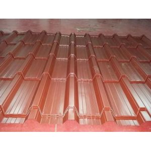 Buy cheap Fully Electric Automatic Glazed Tile Roof Roll Forming Machine Chain Drive High Speed from wholesalers